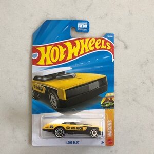 Mattel Hot Wheels Yellow Long Bloc Car